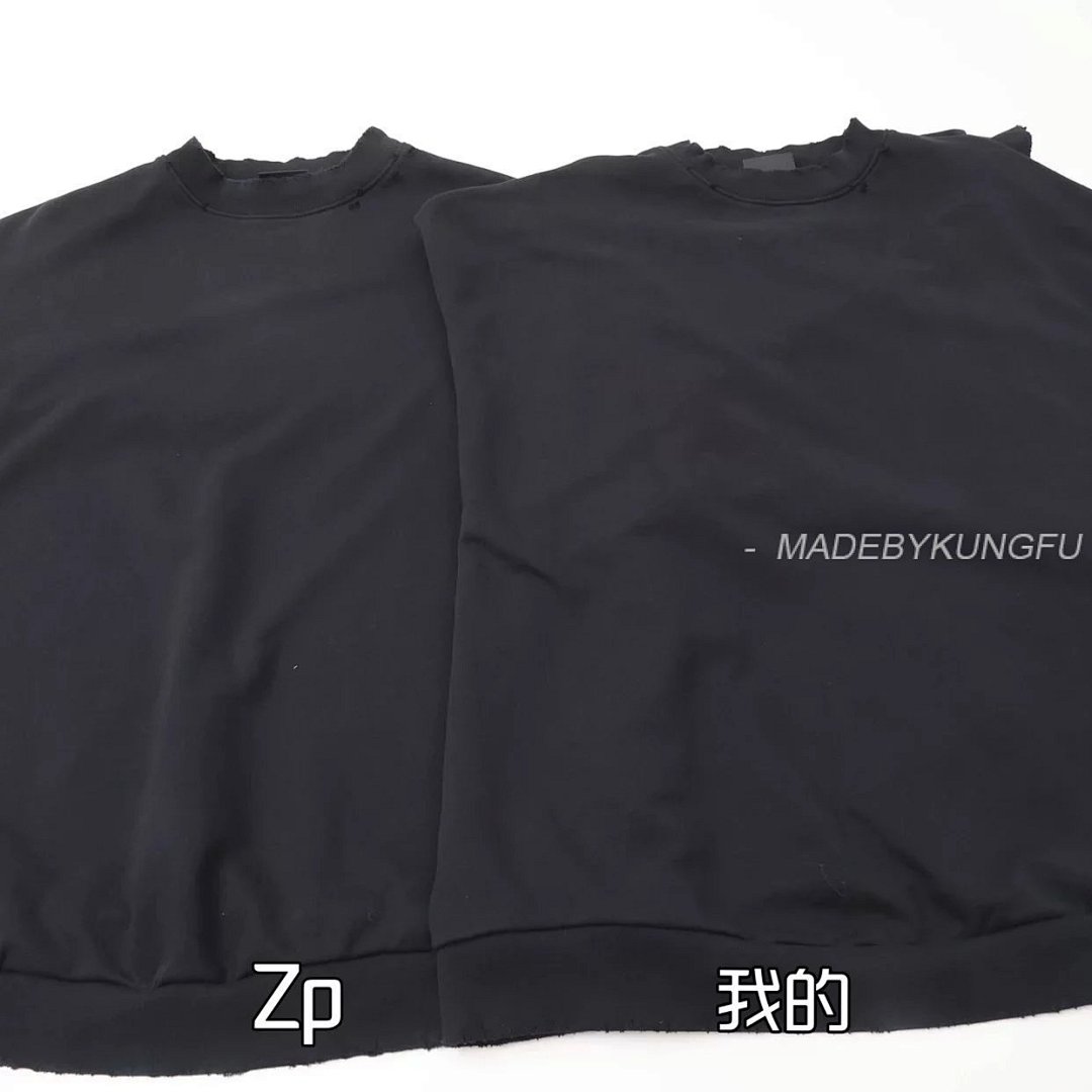 【A+ Item ID 8073 Balenci@Ga- Paris -2023Ss- Back Neck Lettering Logo- Crew Sweatsh - Image 57