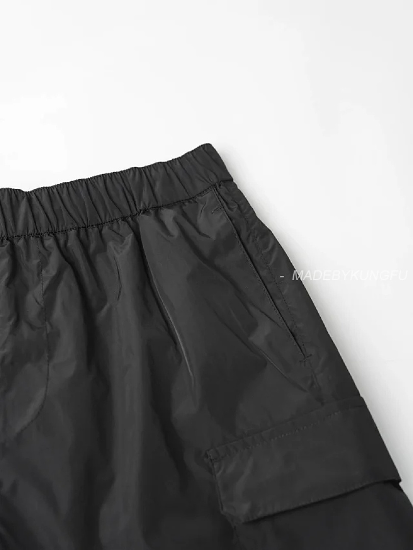 【A+ Item ID 9054 PRA Recycled Nylon Series Enamel Triangle Logo Elastic Bundle Rope Waist Casual Sh - Image 21
