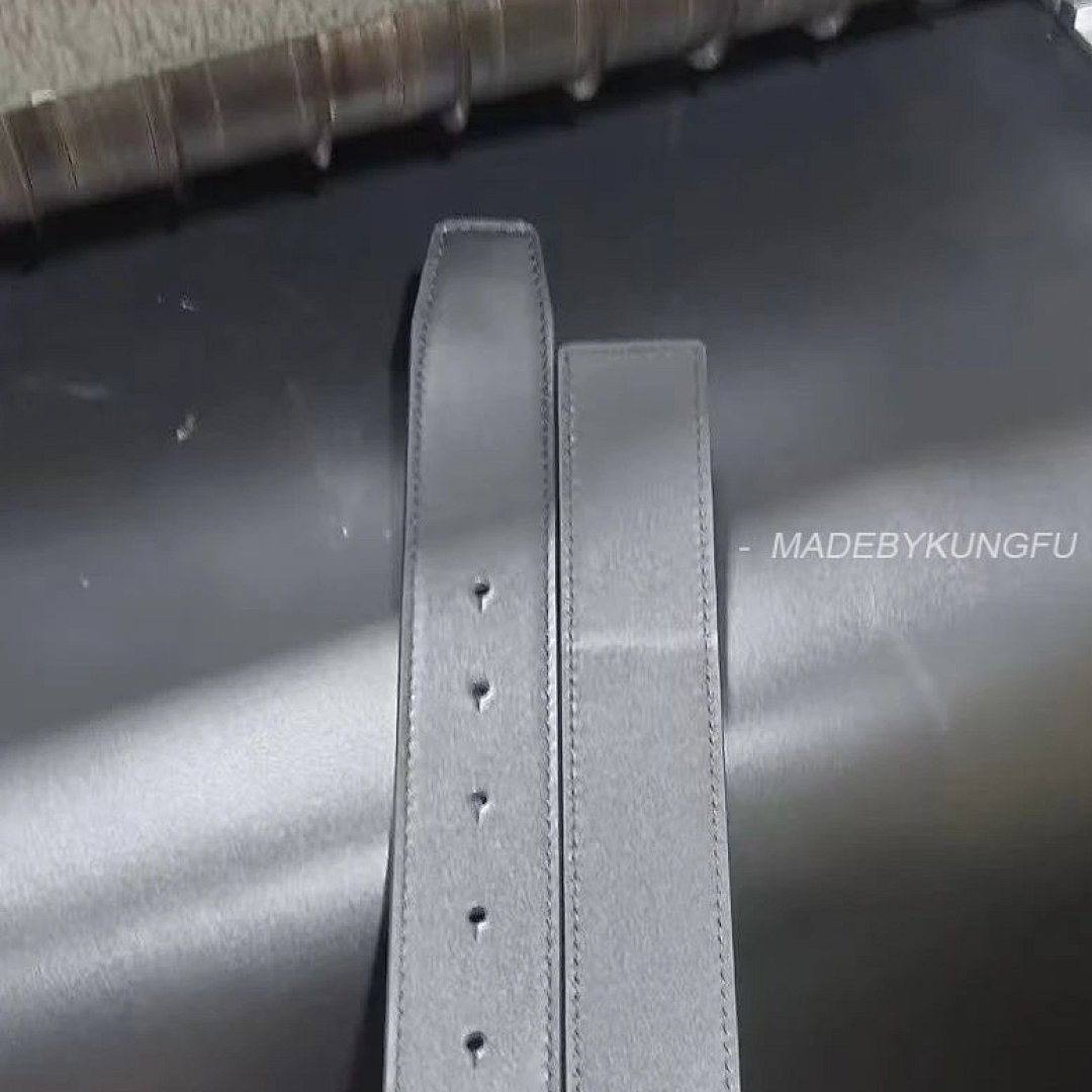 【A+ Item ID 8394 Balenc1Aga (Paris-2024FW Double Ring Silver Buckle Belt Imported) - Image 33
