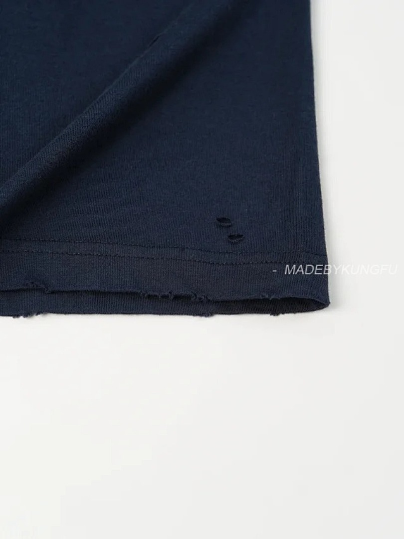 【A+ Item ID 9011 Acne FW25 Logo Printed Distressed Short Sleeved Shirt - Image 28