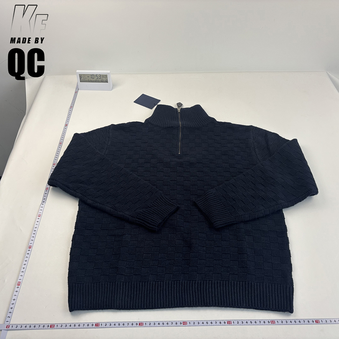 Louis Vuitton 1V Wool Bend Checkerboard 1/4 Zip Sweater - Image 22