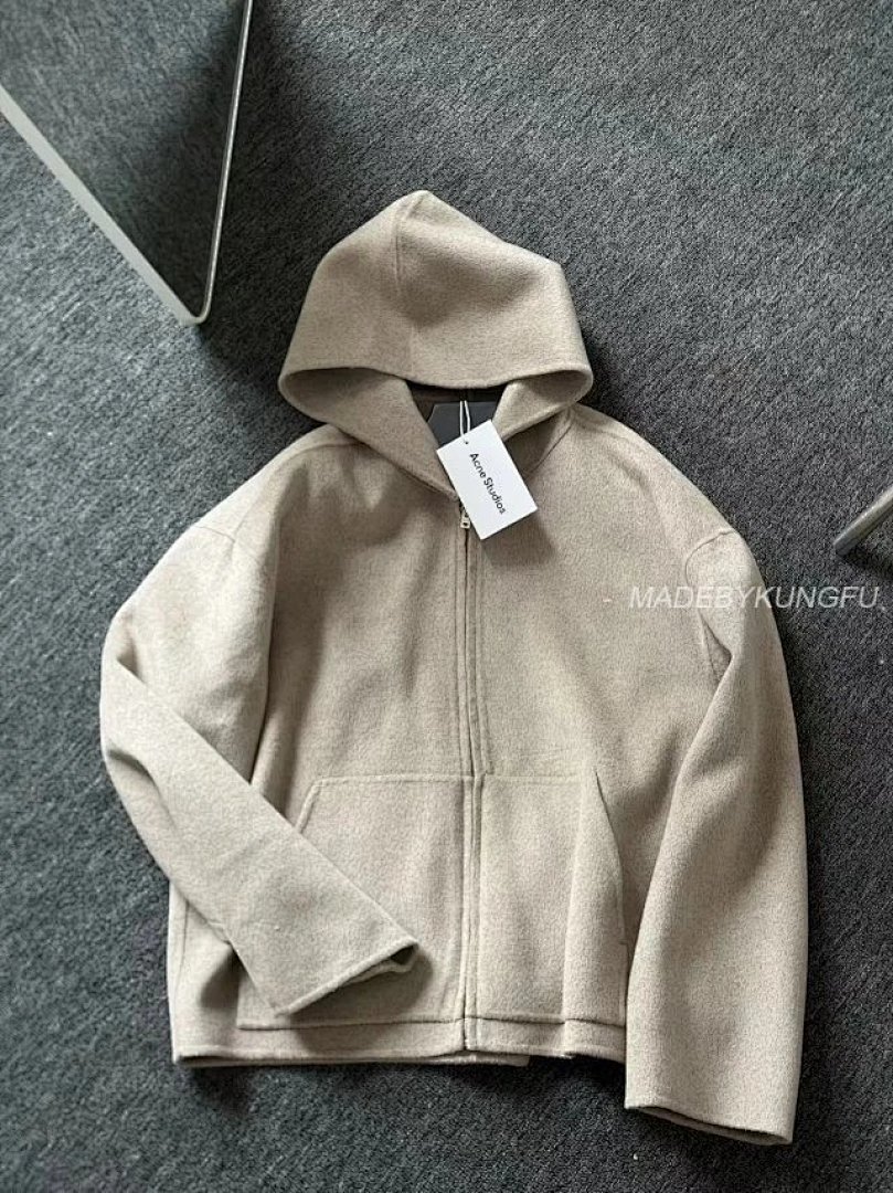 【A+ Item ID 8009 Acne-“92_6% Wool ➕7_4% Cashmere ”SS25FW25 Solid Color Loose Off Should - Image 39