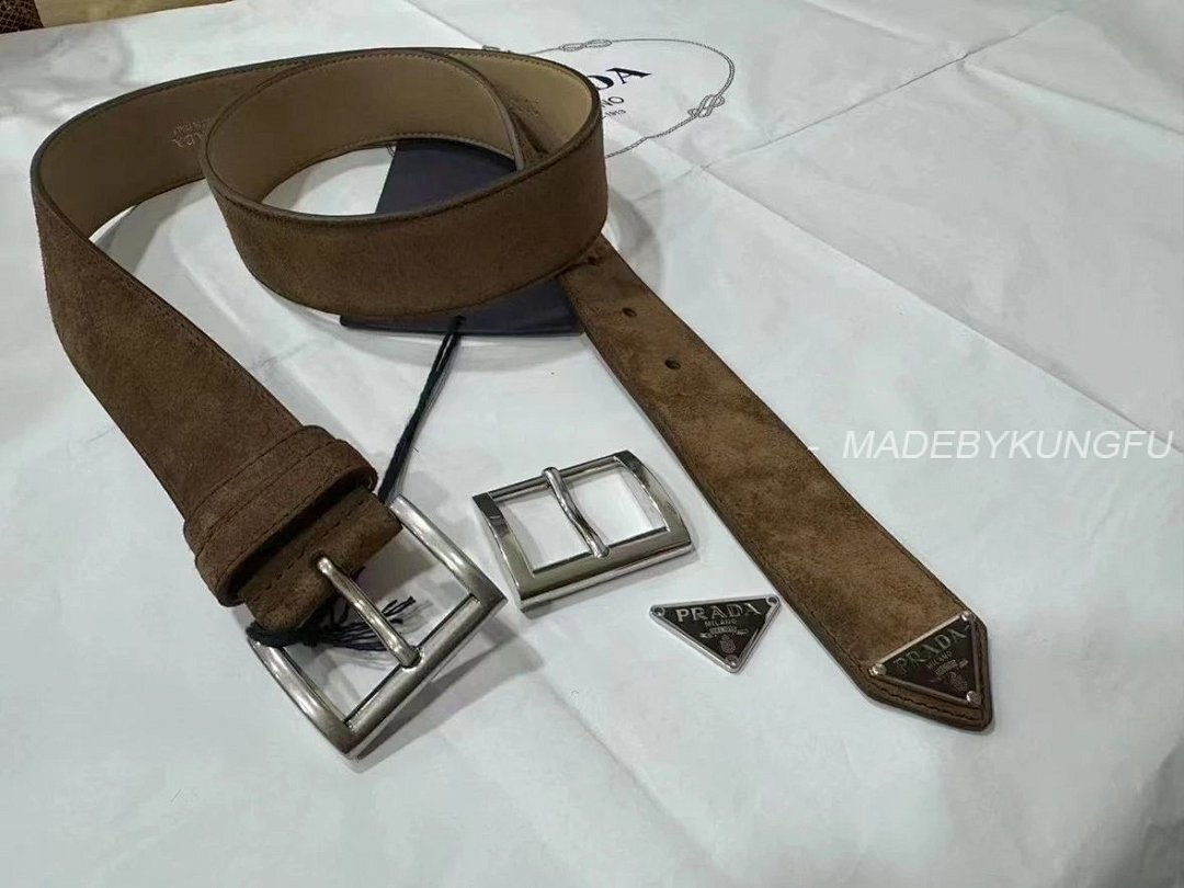 【A+ Item ID 8400 PRD _High Definition Triangle_ Logo Enamel Belt (_Imported Suede_ Bro) - Image 30