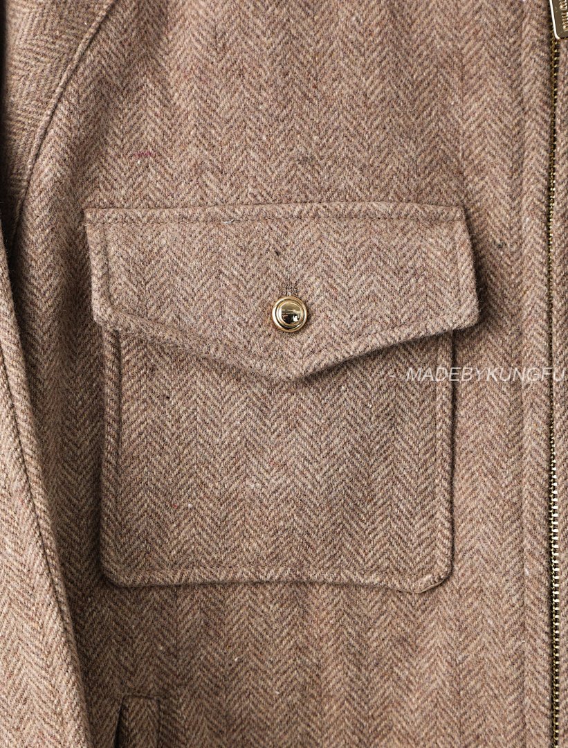【A+ Item ID 8035 M1U-Miu-2024-Ss-Herringbone Wool Harrington Jacket (Stand Collar Work) - Image 22