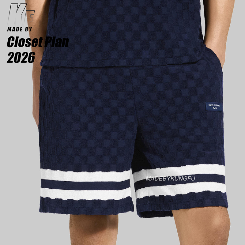 Christian Louboutin 1V DAMIER Terry Tennis Shorts, photo 1
