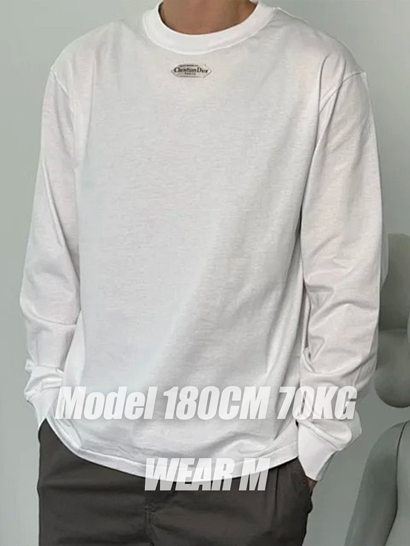 【A+ Item ID 9008 CD Flat Knit Long Sleeved T-Shirt - Image 5