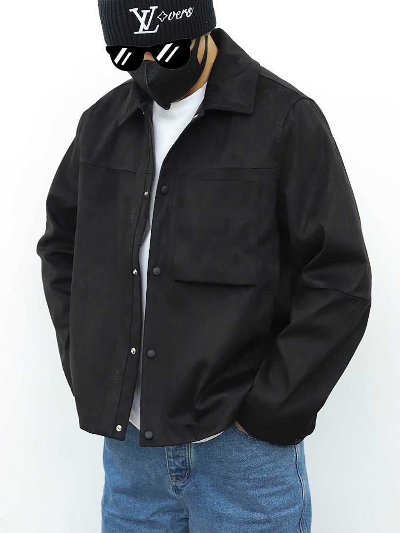Other Or Sliver Stamping Suede Jacket - Image 9