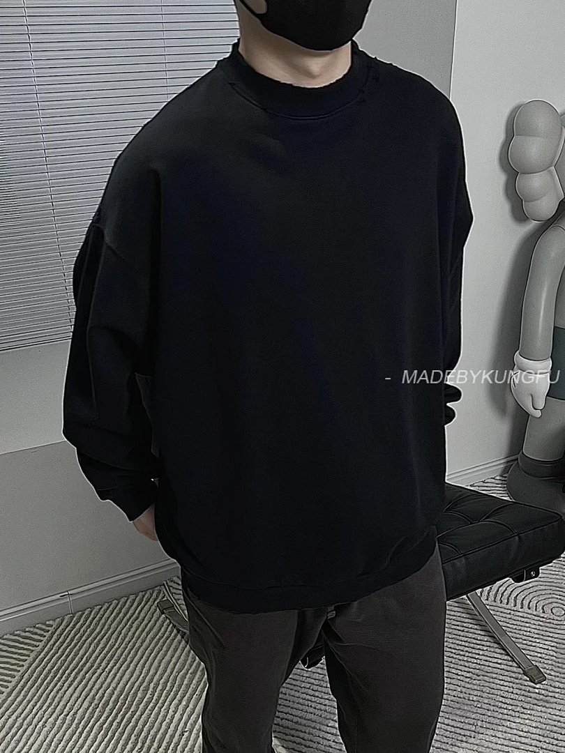 【A+ Item ID 8073 Balenci@Ga- Paris -2023Ss- Back Neck Lettering Logo- Crew Sweatsh