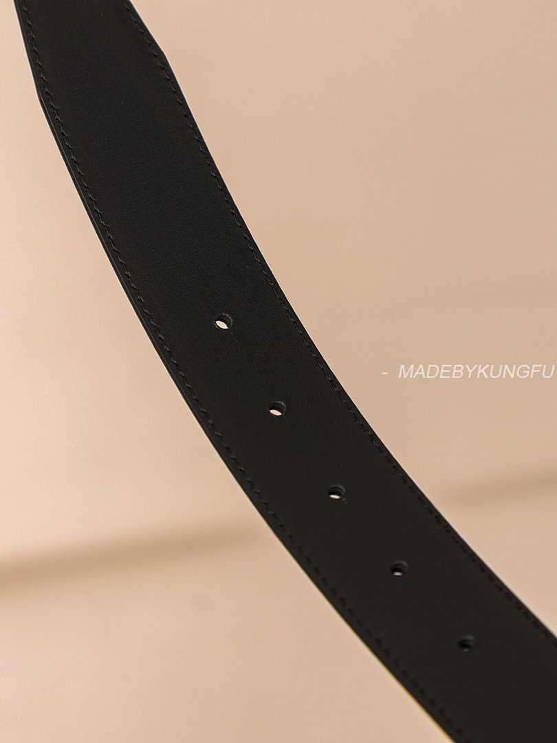 【A+ Item ID 8394 Balenc1Aga (Paris-2024FW Double Ring Silver Buckle Belt Imported) - Image 7