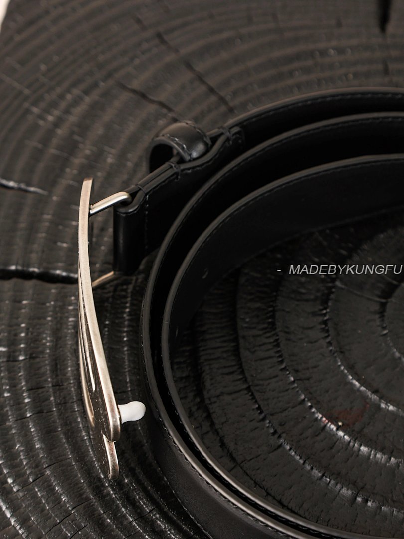 【A+ Item ID 8394 Balenc1Aga (Paris-2024FW Double Ring Silver Buckle Belt Imported) - Image 8
