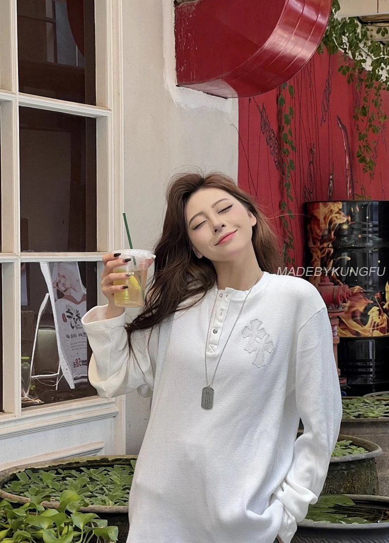 【A+ Crow Heart Waffle Long Sleeve - Image 36