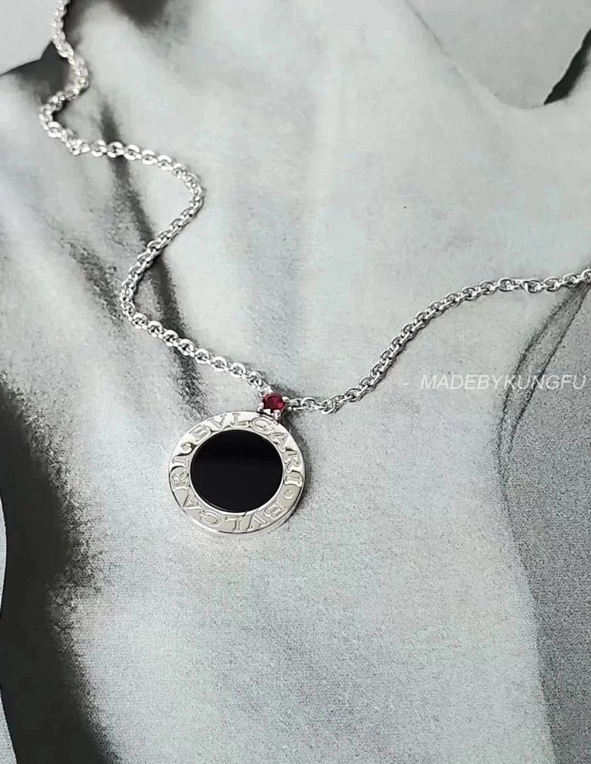 【A+ Item ID 8387 “ Sterling Silver Chain High-End Ceramics Red Agate Material ” - Image 5