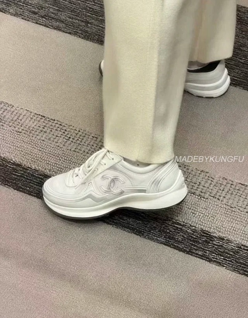 【A+ Item ID 9020 CHANE1 Calfskin Round Toe Lace Up Low Cut Casual Shoes - Image 7
