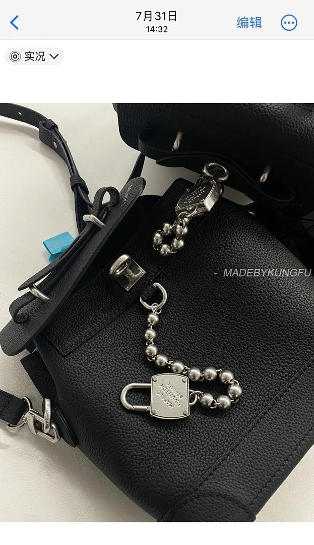 【A+ Item ID 8483 Haute Couture (Steeler-15- Metal Pearl Pendant Flip Bag Show Lock) - Image 5