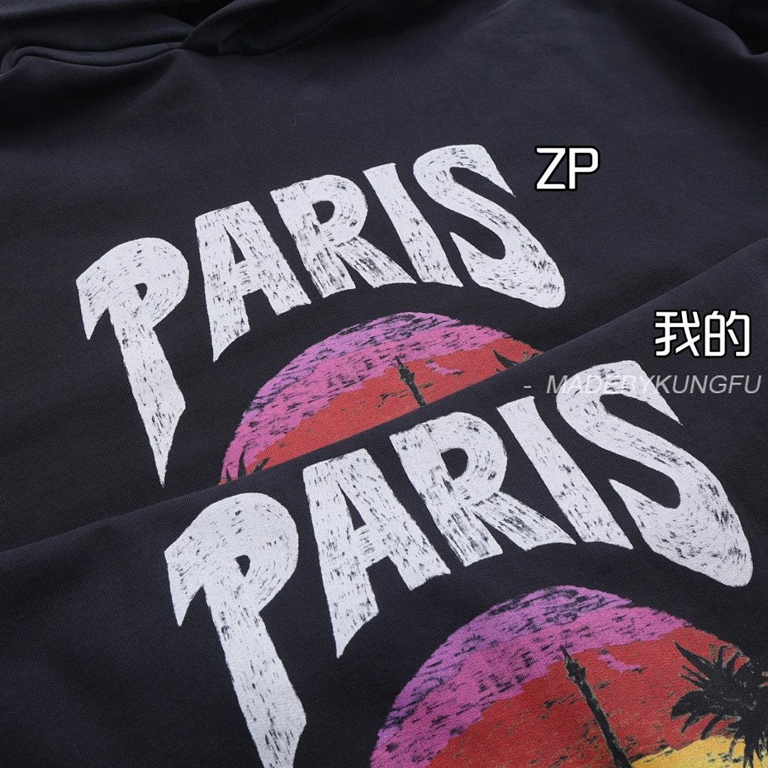 【A+ Item ID 8144 Balenc1Aga- Paris -2023Ss- Hawaii Only (Palm Tree Printed Hoodi) - Image 15