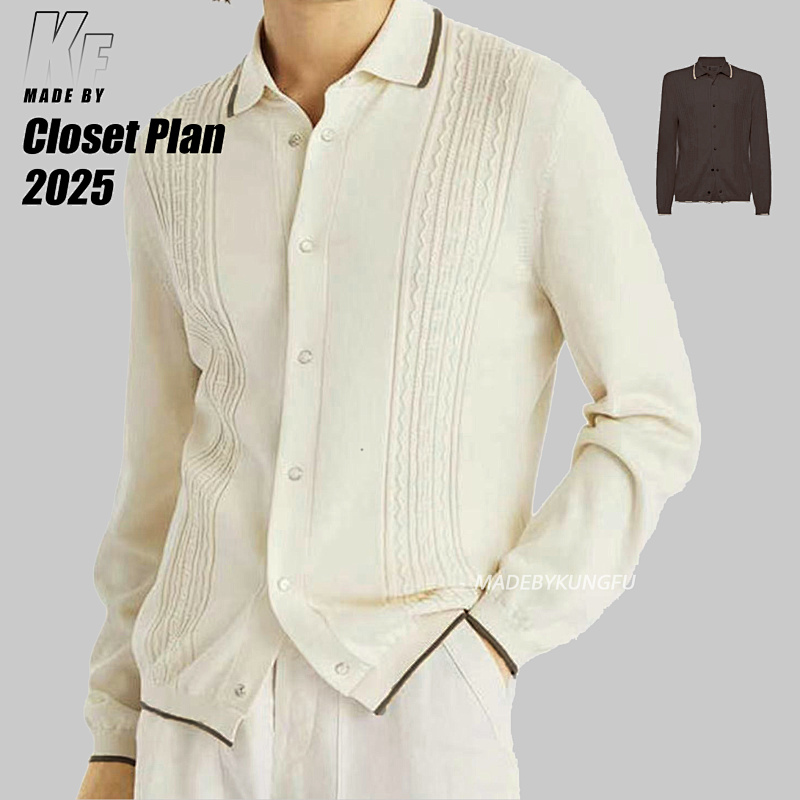 Other BC Button-Up Striped Knitted Shirt, photo 1