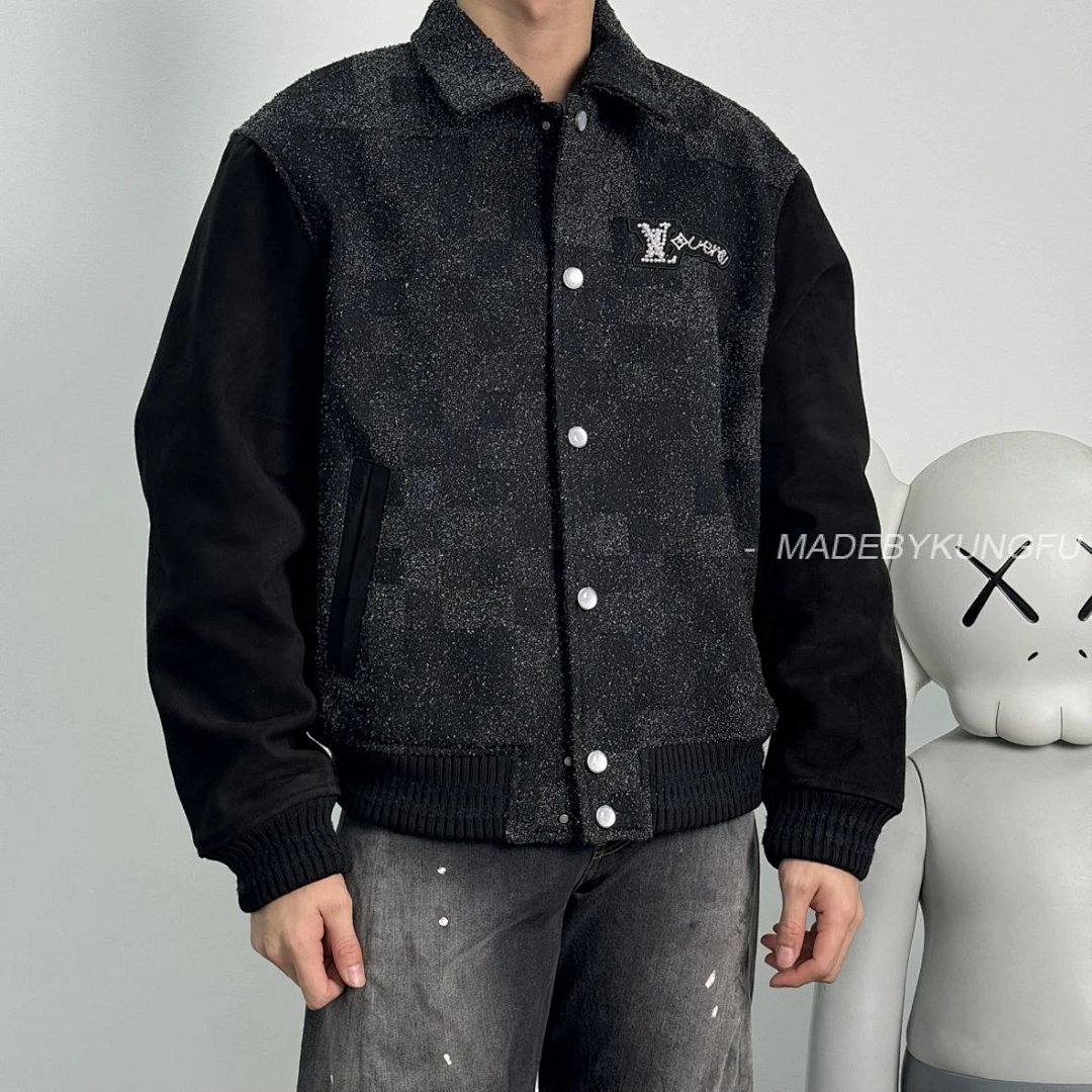 【A+ 【A+ Item ID 8027 Haute Couture SS25 Baseball Jacket _Handmade Beaded_ _Imported Goat Su, photo 1