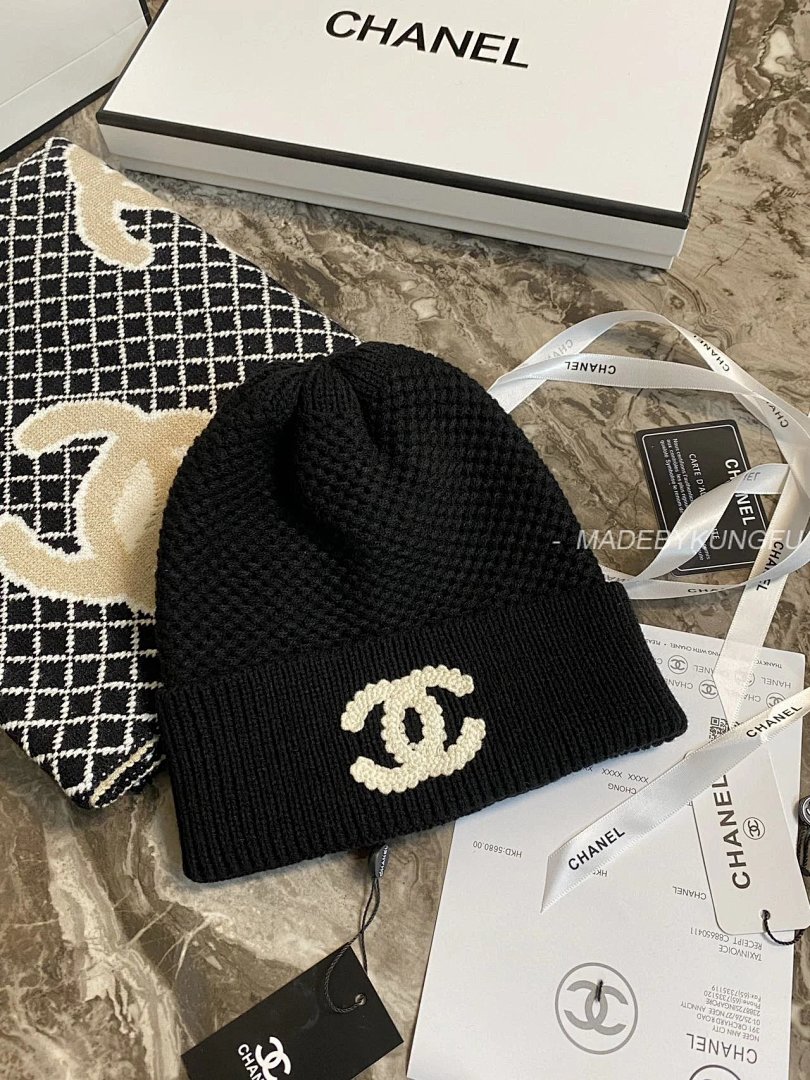 【A+ Item ID 8418 Xiaoxiang Embroidered Logo Knitted _Wool And Cashmere Blended_ Woolen - Image 2