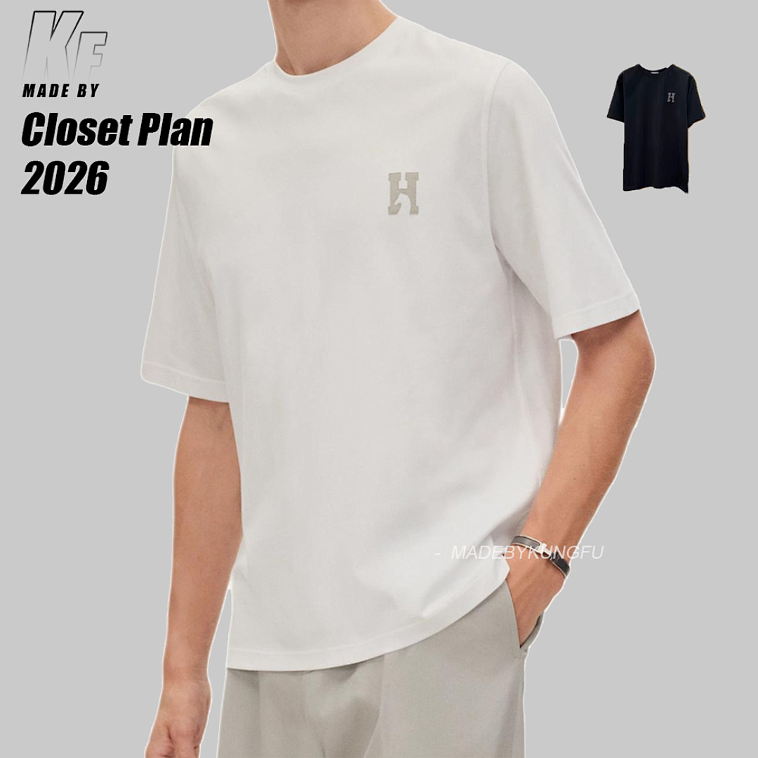 Other Herms Leather Label Embroidered Tee