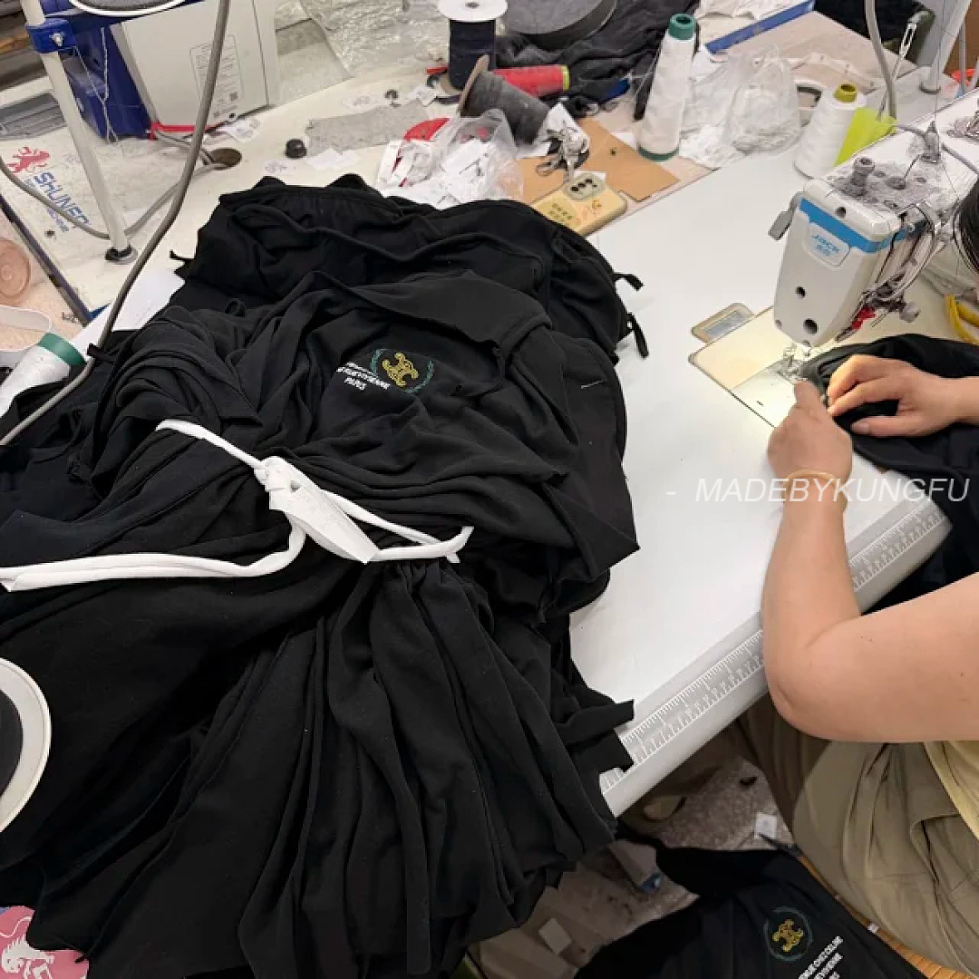 【A+ Item ID 9085 CHANE1 Suede Soft Long Staple Cotton Fabric Round Neck Logo Embroidered Short Slee - Image 12