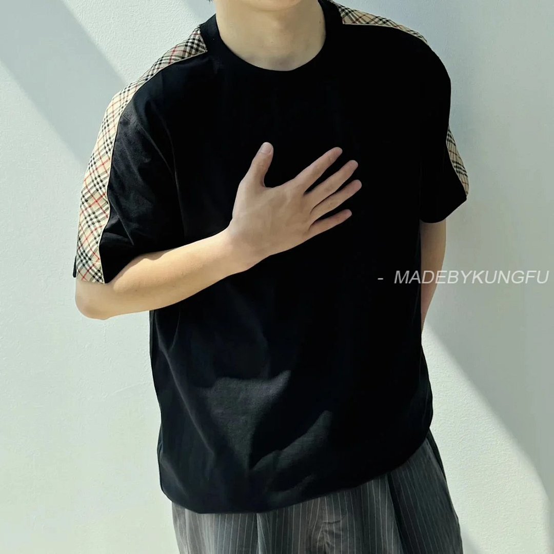 【A+ Item ID 8297 Burberr-BBR-2024Ss- Shoulder Check Web Short Sleeves (W)