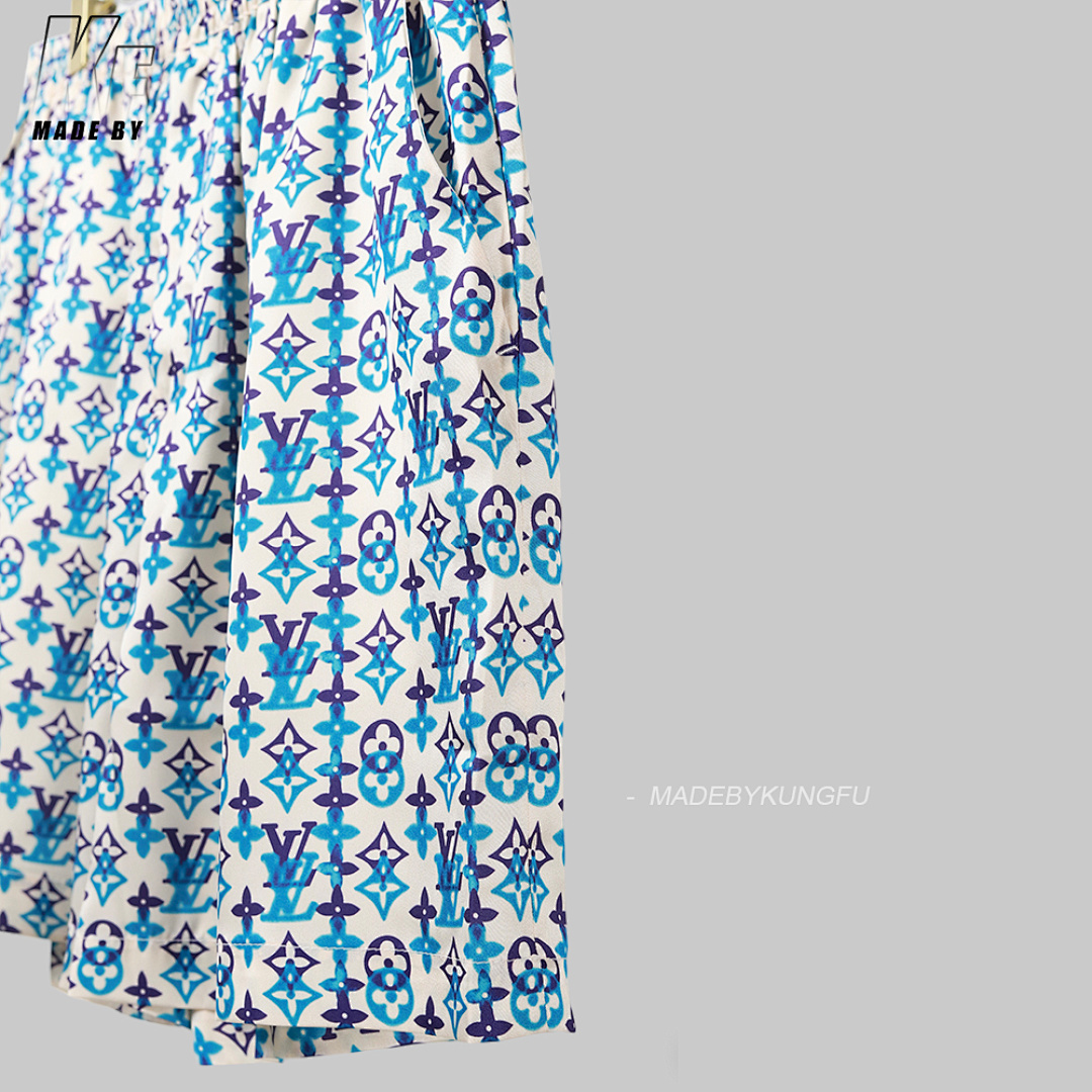 Christian Louboutin 1V Mulberry Silk Blended Shorts - Image 11