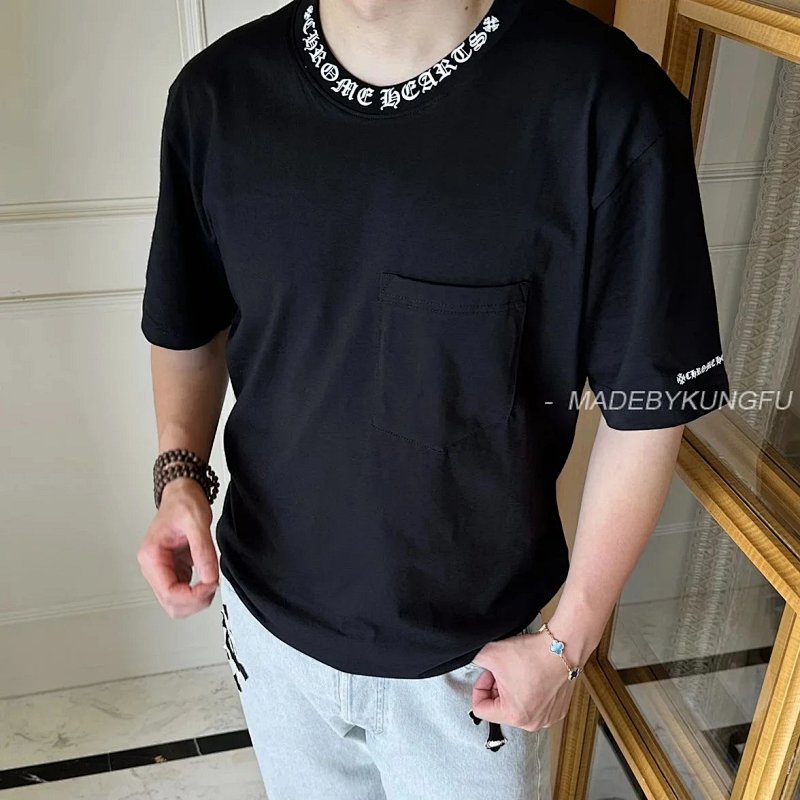 【A+ 【A+ Item ID 8305 Chrome-Hearts- Crow Heart -2025Ss- Sanskrit Letter Printed Short Sleev, photo 1