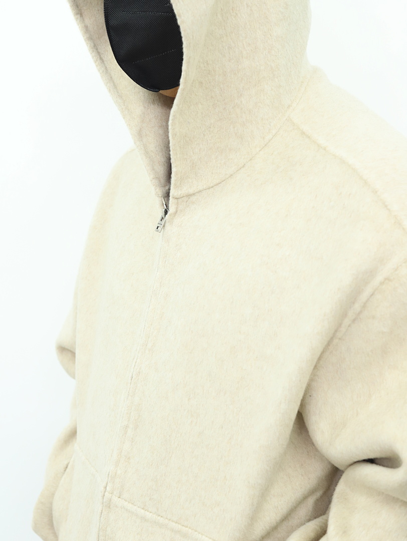 Other Acne Cashmere Wool Blend Double-Sided Zip Hoodie - Image 4