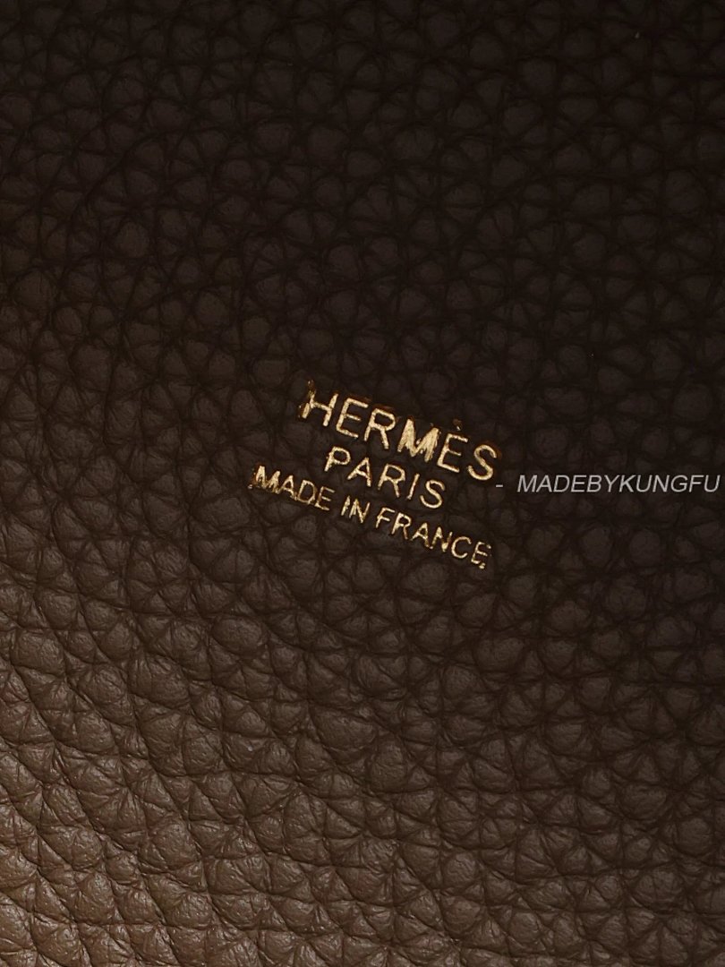 【A+ Item ID 8487 HERME3-Majia-Picoting-Lock-18- Gold Buckle (Calf Leather Vegetable) - Image 5
