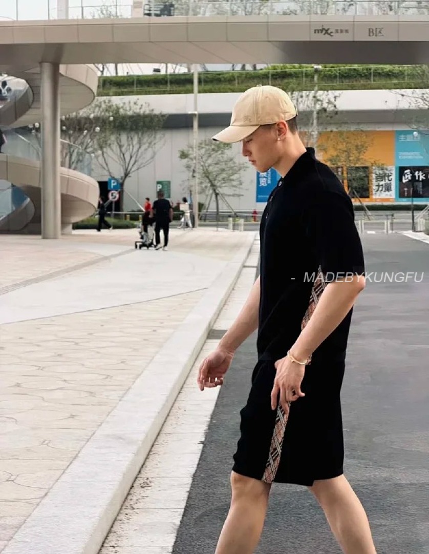 【A+ Item ID 9043 BBR SS26 Cotton Color Blocked Grid Patterned Side Pockets, Five Quarter Casual Sho - Image 7