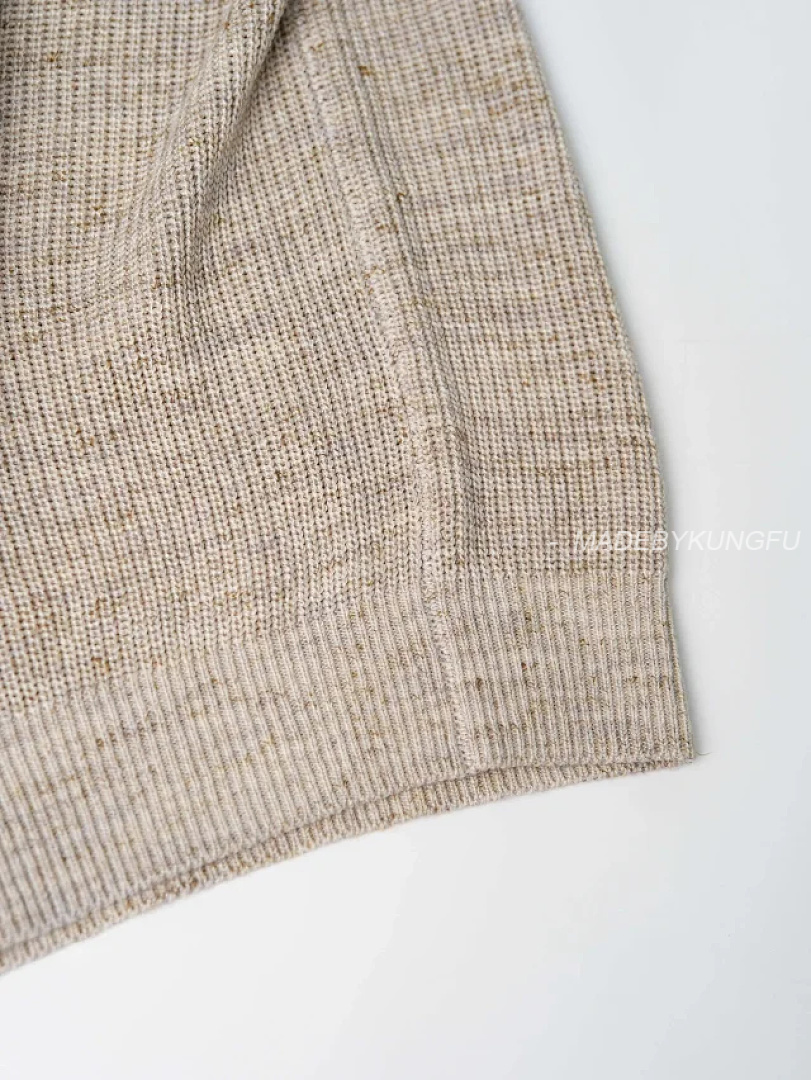 【A+ Item ID 9076 BC Natural Beimu Button Ribbed Knitted Collar Cotton Top Polo Shirt - Image 20