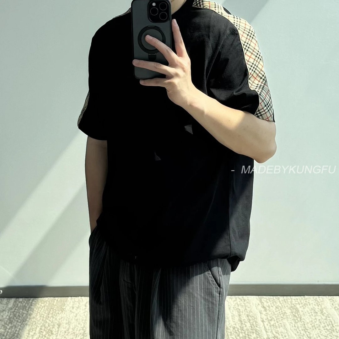 【A+ Item ID 8297 Burberr-BBR-2024Ss- Shoulder Check Web Short Sleeves (W) - Image 33