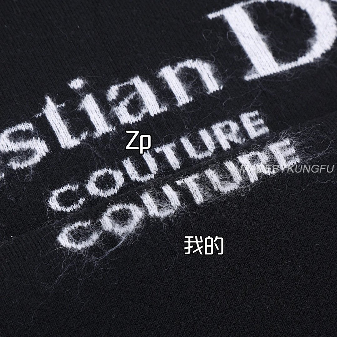 【A+ Item ID 8257 D10R-D Home -2024Ss- Letter Logo- Mohair Knitted Sweater (Air Laminat) - Image 23