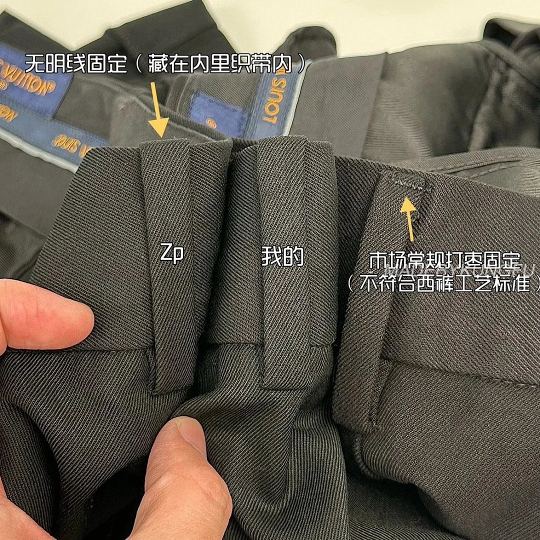 【A+ Item ID 8238 Haute Couture -2025SS High Cut Pocket Pants (Fully Bonded Le) - Image 3