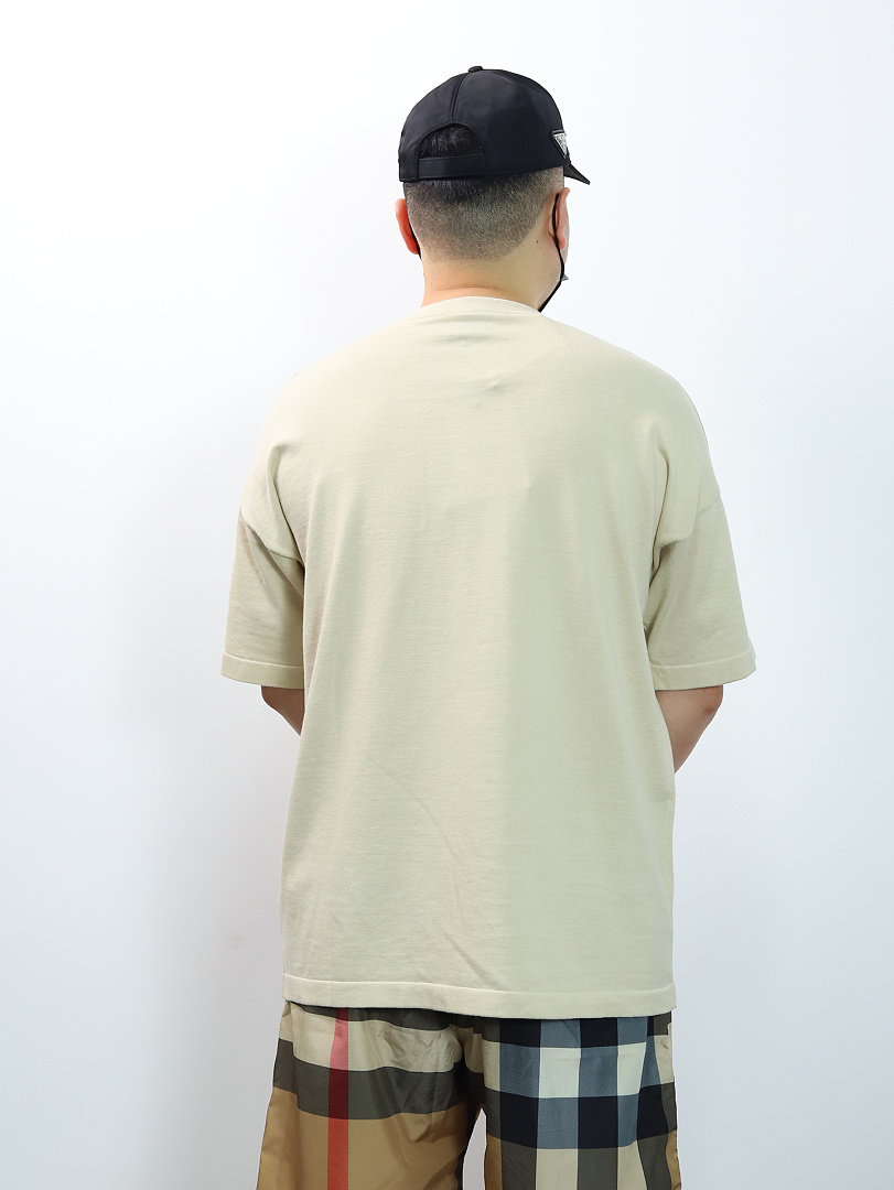 Other Or Oversized Loose Knitted Jacquard Tee - Image 8