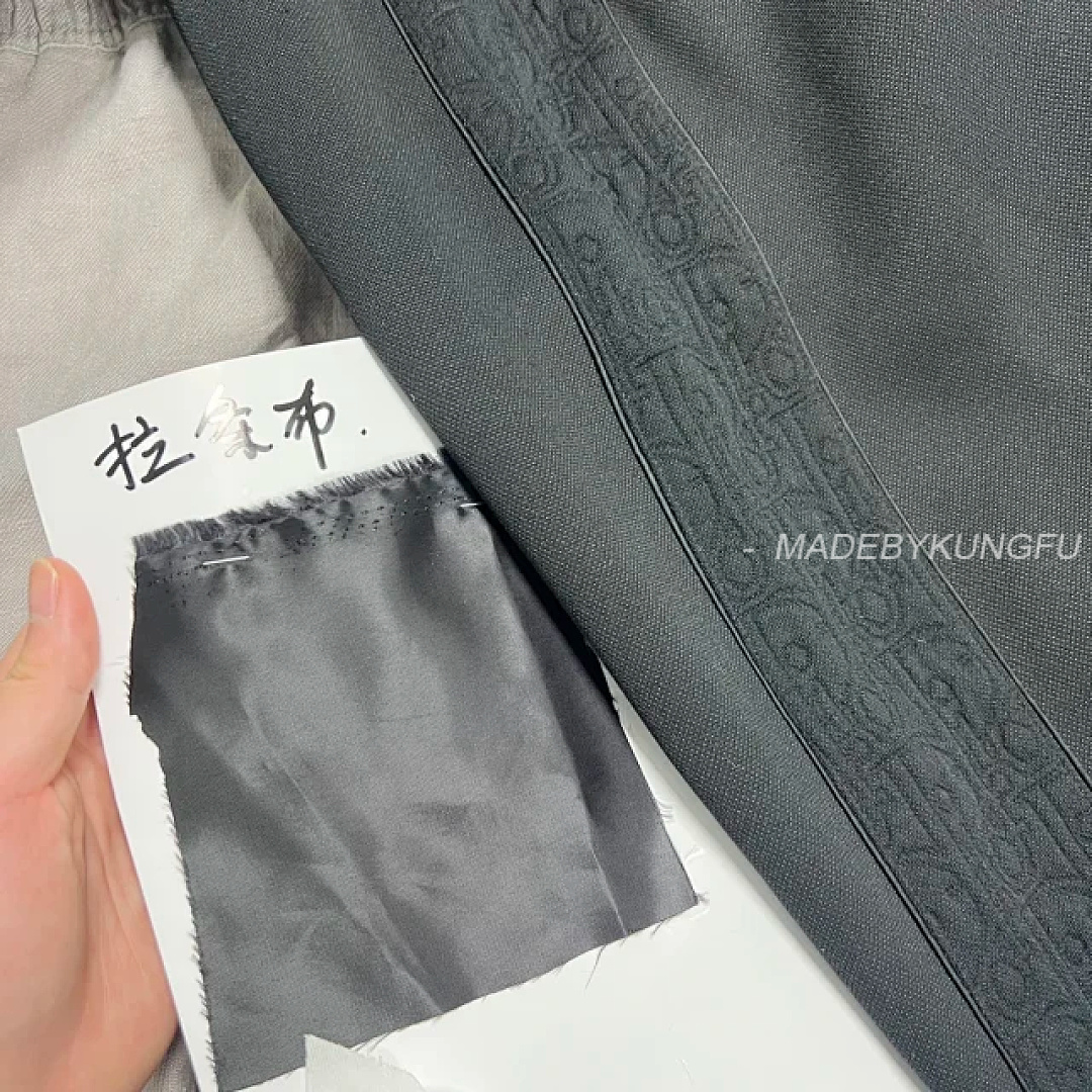 【A+ Item ID 9064 D1OR Dark Jacquard Cotton Blended Plain Knitted Oblique Printed Casual Shorts - Image 9