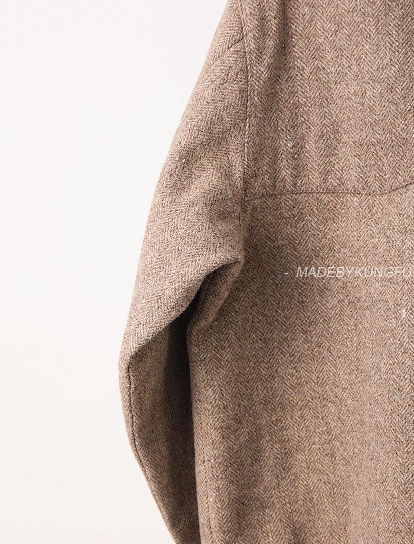 【A+ Item ID 8035 M1U-Miu-2024-Ss-Herringbone Wool Harrington Jacket (Stand Collar Work) - Image 8