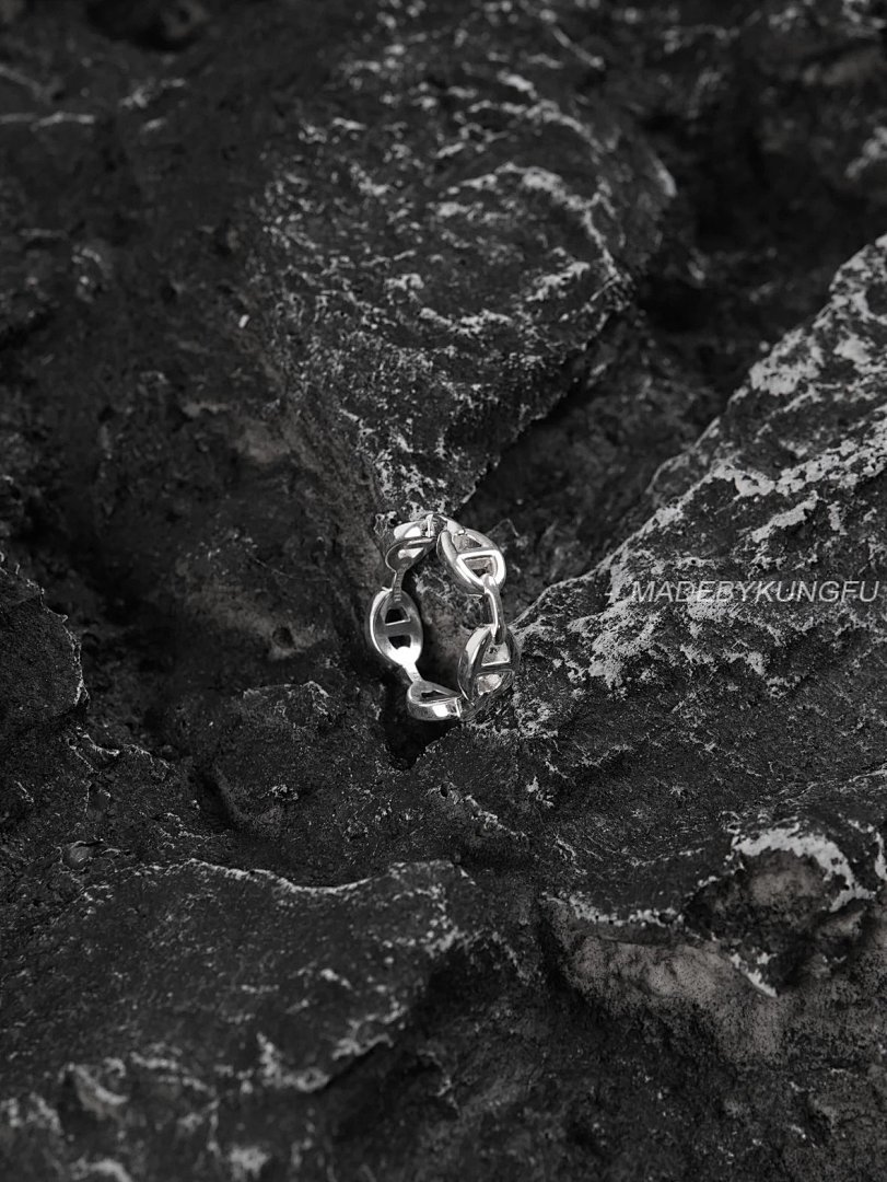 【A+ Item ID 8367 -Chaine-d'Ancre-Enchainee- Ring -925 (Pure Silver) - Image 10