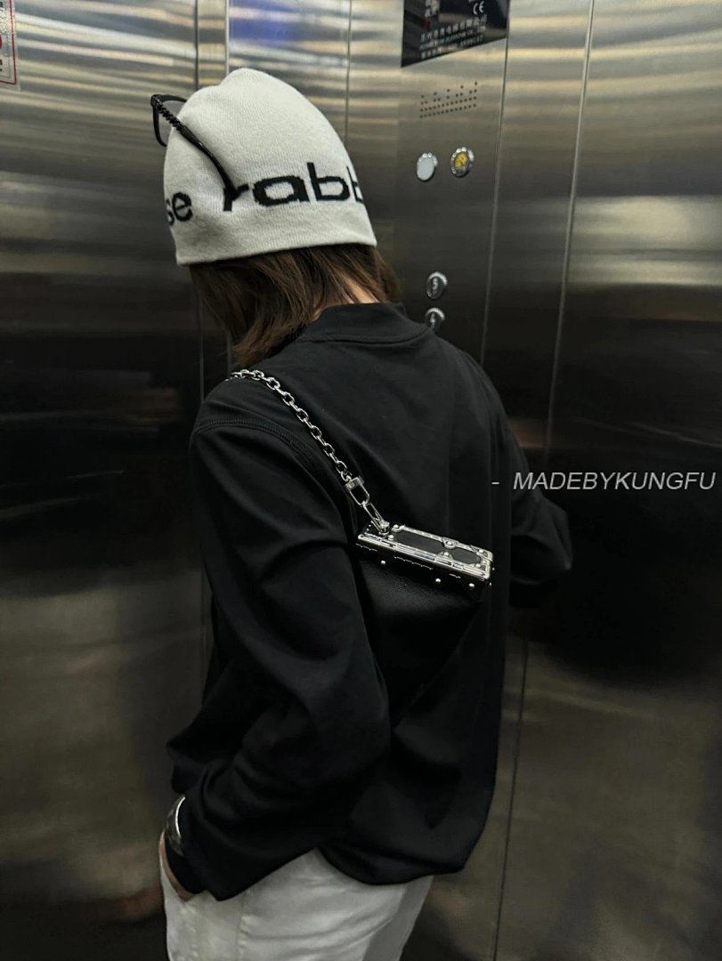 【A+ Item ID 8432 Advanced Customization -100% Calfskin -Slim-Trunk- Soft Box Chain Bag - Image 32