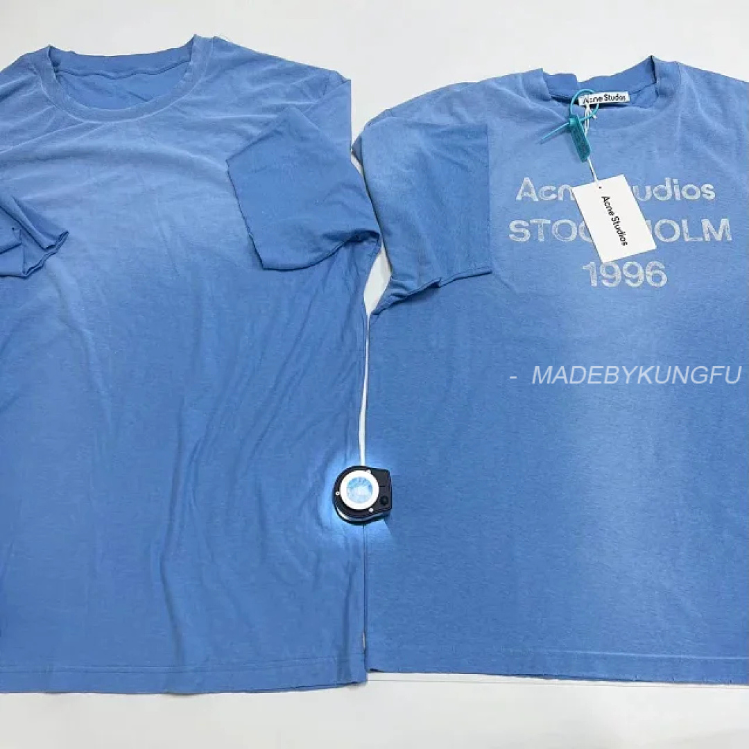 【A+ Item ID 9075 Acne Lazy Style 1996 Series Classic Logo Printed Short Slimming T-Shirt Unisex - Image 33