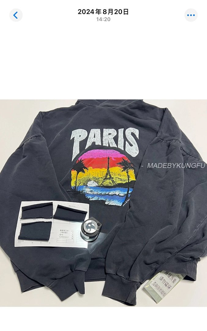 【A+ Item ID 8144 Balenc1Aga- Paris -2023Ss- Hawaii Only (Palm Tree Printed Hoodi) - Image 28