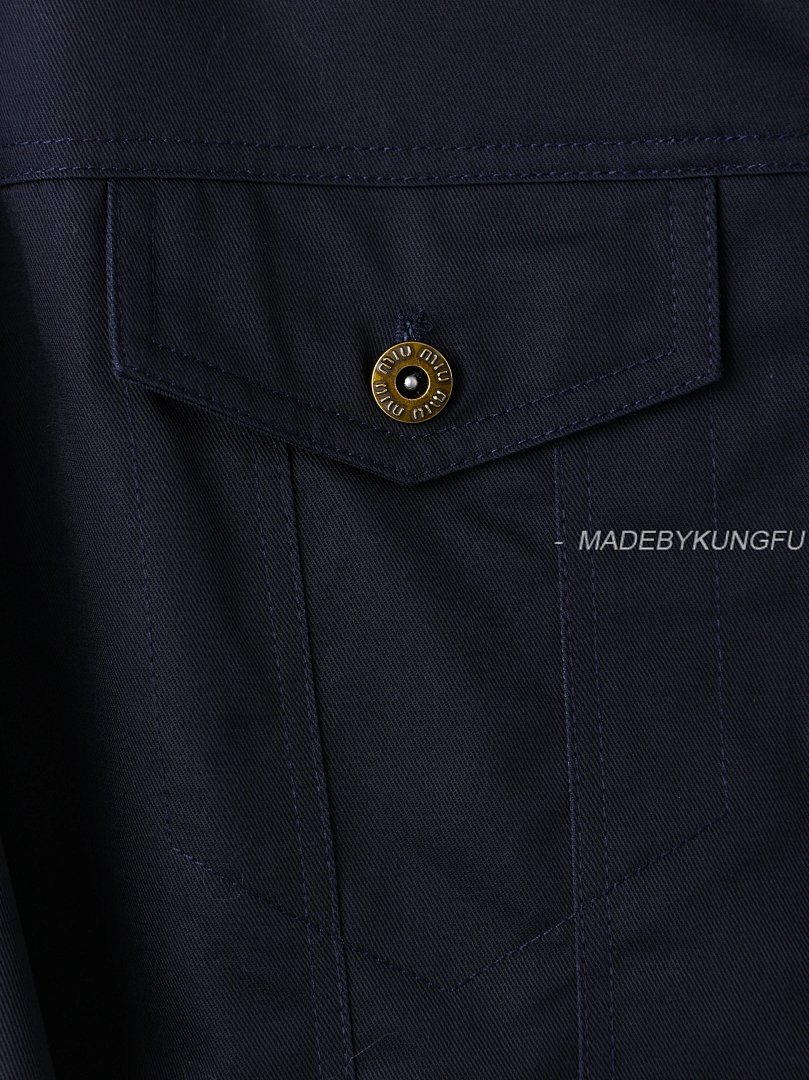 【A+ Item ID 8046 MiuM1U-Miu-2024-Ss-Workwear Pocket Design (Retro Style Lapel Breasted) - Image 11