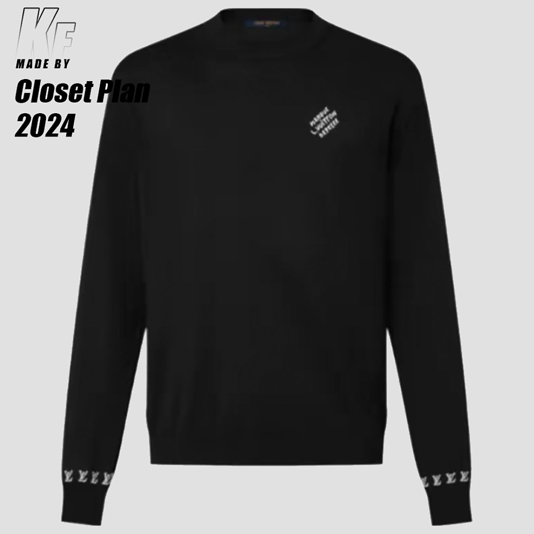 Louis Vuitton 1V Cuffed Knit Sweater