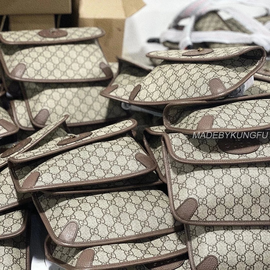 【A+ Item ID 8478 Guc GC Double G Old Flower Embossed Bag Leather Flip Cover Jacquar - Image 35
