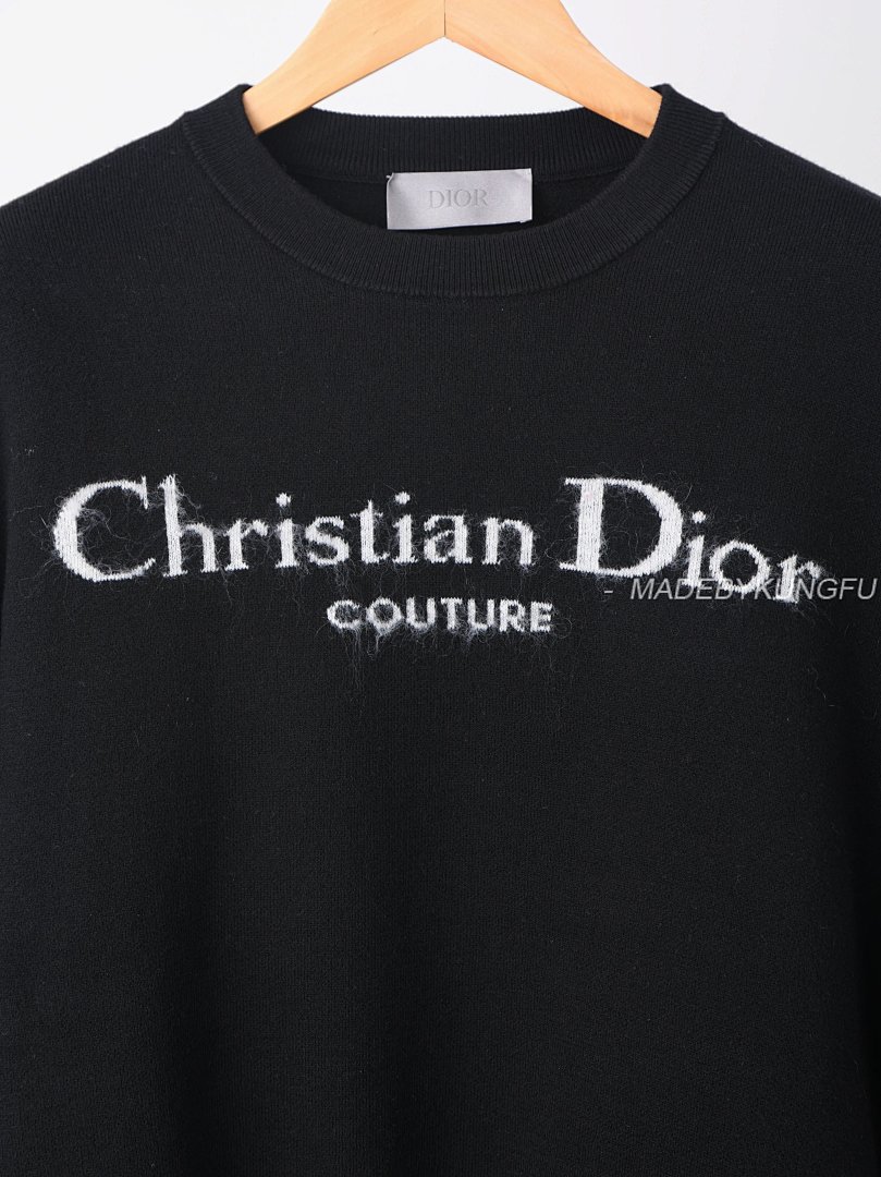 【A+ Item ID 8257 D10R-D Home -2024Ss- Letter Logo- Mohair Knitted Sweater (Air Laminat) - Image 12