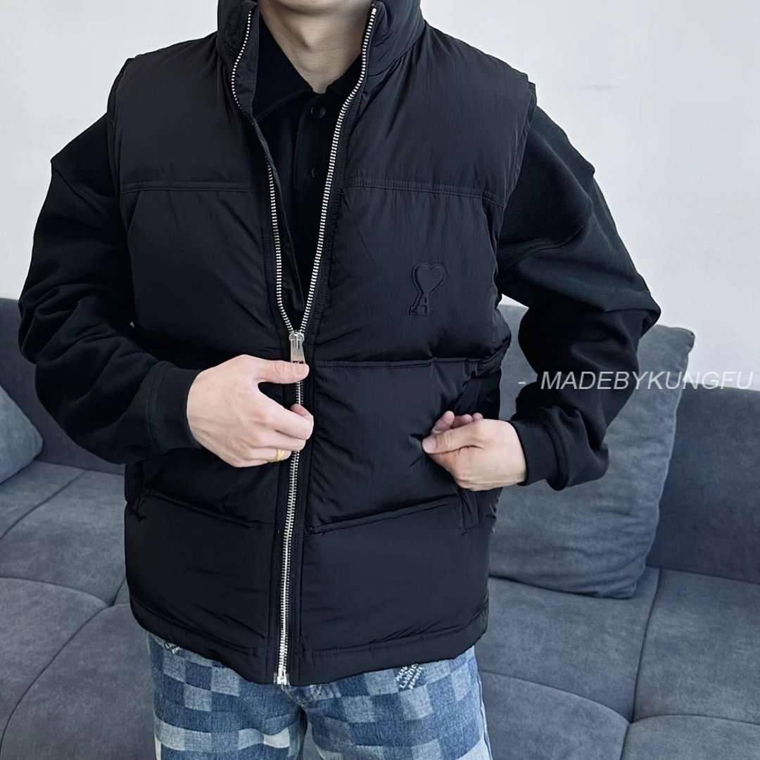 【A+ Item ID 8362 AM1PARIS-Am1- Down Vest (Heart Embossed Badge Available In Bla) - Image 28