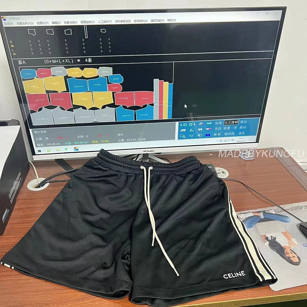【A+ Item ID 8234 CEL1NE-Celin-2022Ss-Side Woven Shorts (Customized 100% High-Density P) - Image 45