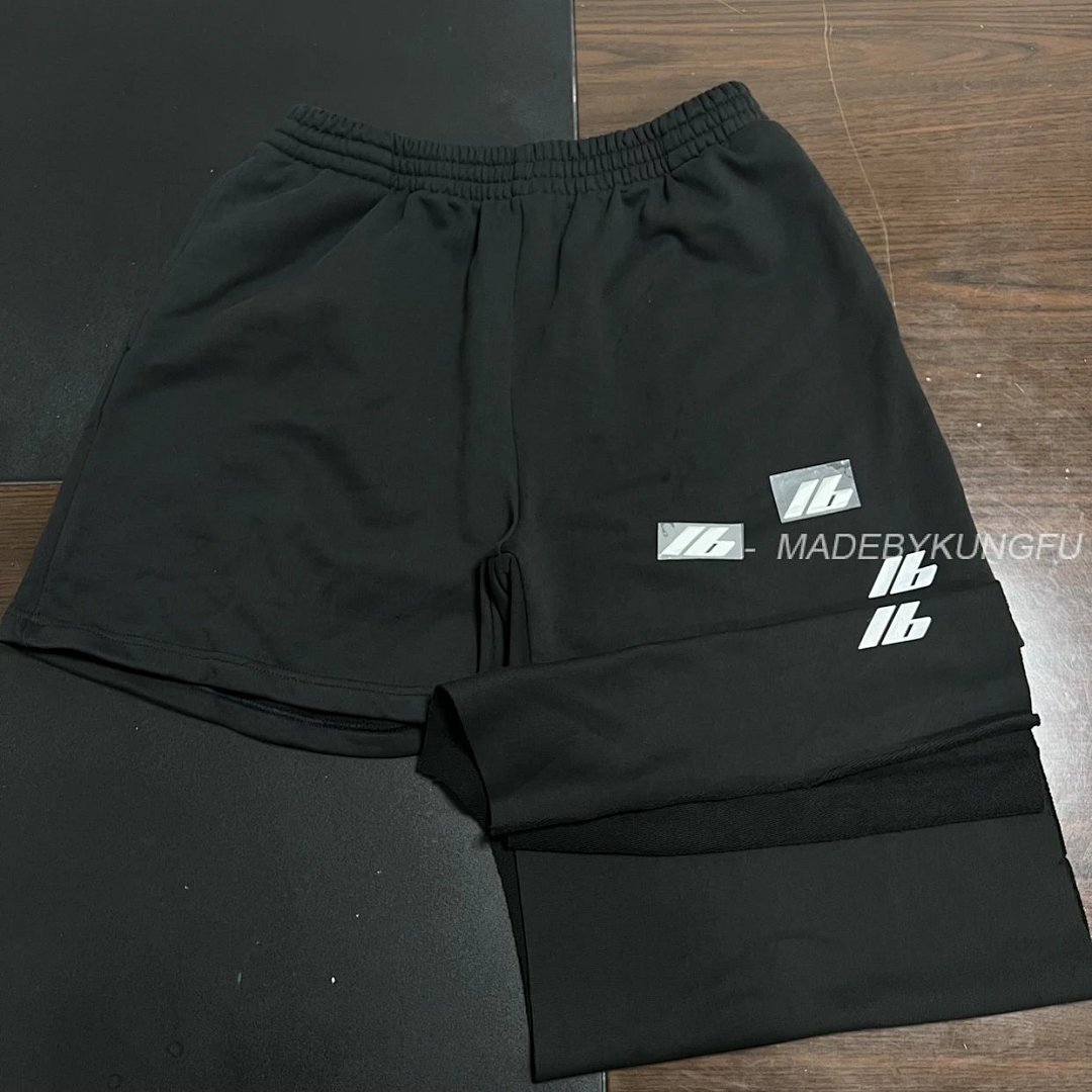 【A+ Item ID 8228 Balenci@Ga- Paris 2024 Ss-3M Reflective Logo Shorts (LB Lo) - Image 35