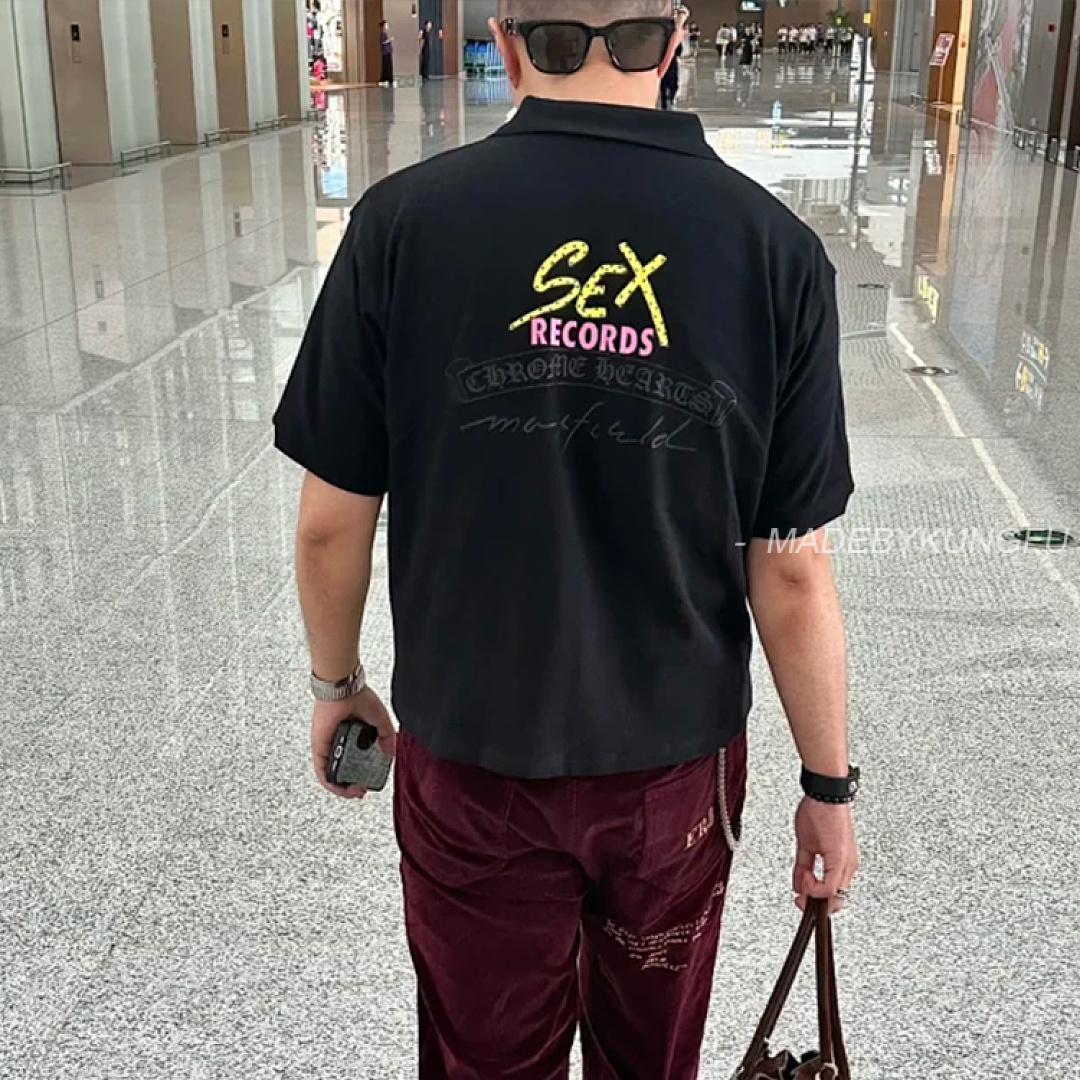 【A+ Item ID 9068 CH Mattyboy Sex Record Exhibition Limited POLO Vermilion Printed