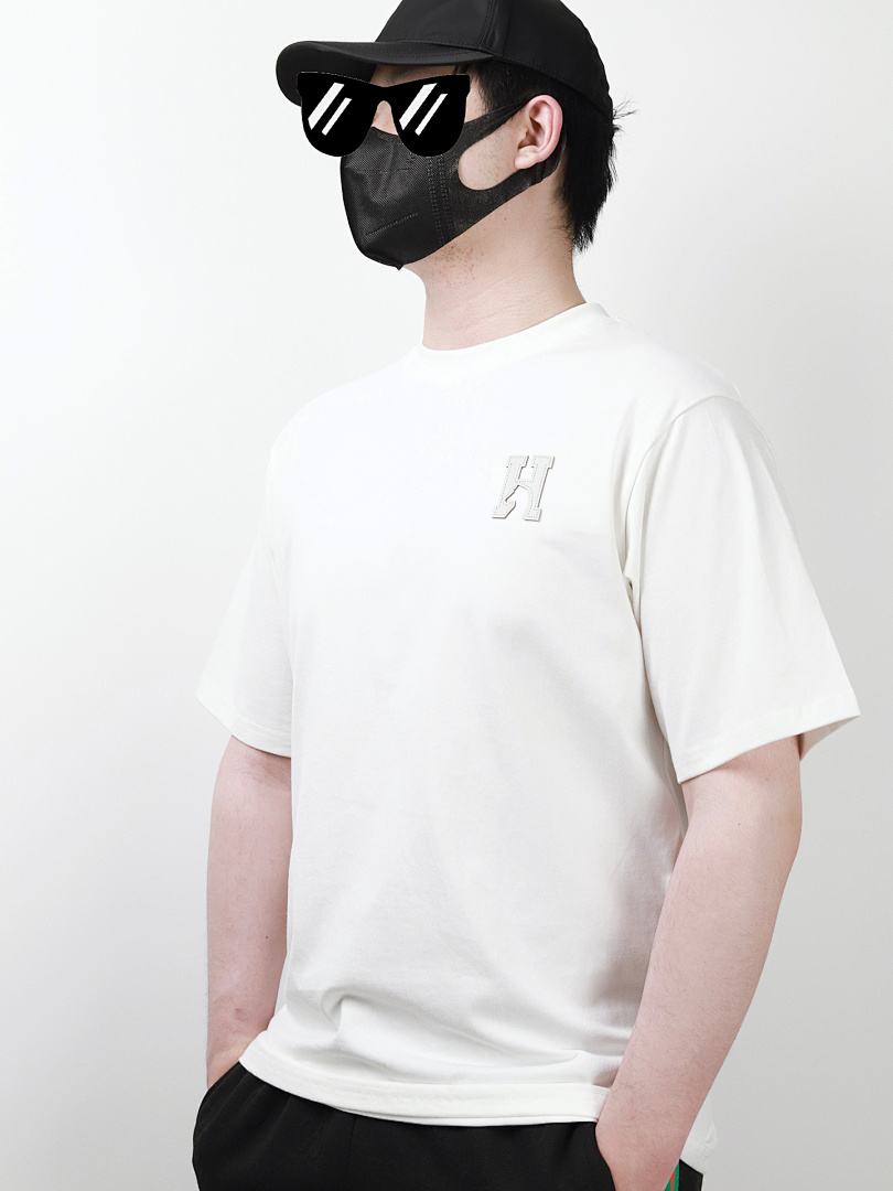 Other Herms Leather Label Embroidered Tee - Image 5